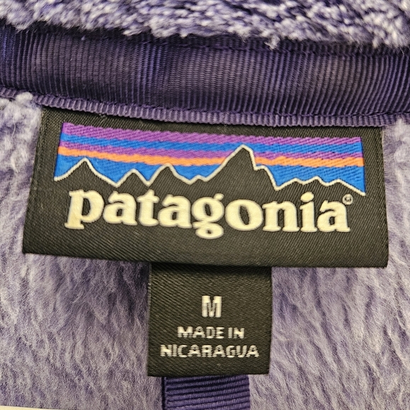 Patagonia Purple Snap Fleece Pullover Top Womens - Picture 2 of 7